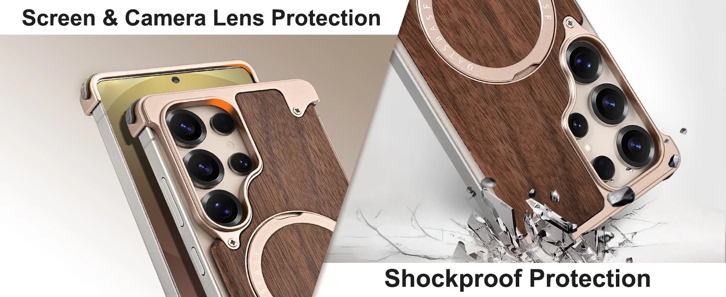 Eary Wood Case pour Galaxy S25 S24 Ultra Avec 360 ° Béquille rotative, housse de protection antichoc, conception en bois Unique sans cadre - FATAONEary Wood Case pour Galaxy S25 S24 Ultra Avec 360 ° Béquille rotative, housse de protection antichoc, conception en bois Unique sans cadreTechnologie IntelligenteFATAON