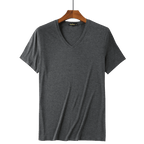 Économie à col en V en viscose de bambou doux pour hommes, maillots de corps blancs confortables, manches courtes, vêtements de fitness d'été, 5 paquets - FATAONÉconomie à col en V en viscose de bambou doux pour hommes, maillots de corps blancs confortables, manches courtes, vêtements de fitness d'été, 5 paquetsMode HommeFATAON