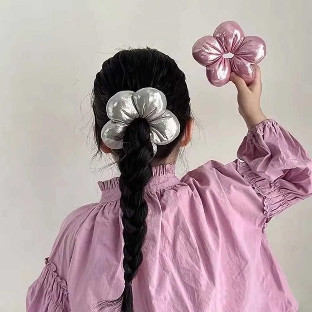 Élastique à cheveux coréen mignon à motif floral pour femmes et filles, design tendance, en caoutchouc, accessoire de coiffure pour enfants, idéal pour les vacances - FATAONÉlastique à cheveux coréen mignon à motif floral pour femmes et filles, design tendance, en caoutchouc, accessoire de coiffure pour enfants, idéal pour les vacancesMode FemmeFATAON