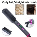Electric Hot Comb Straightening Brush Negative Ion Multifunctional Hair Straightener Anti - Scalding Styling Tool for Dry Blow - dry - FATAONElectric Hot Comb Straightening Brush Negative Ion Multifunctional Hair Straightener Anti - Scalding Styling Tool for Dry Blow - dryMaquillageFATAON
