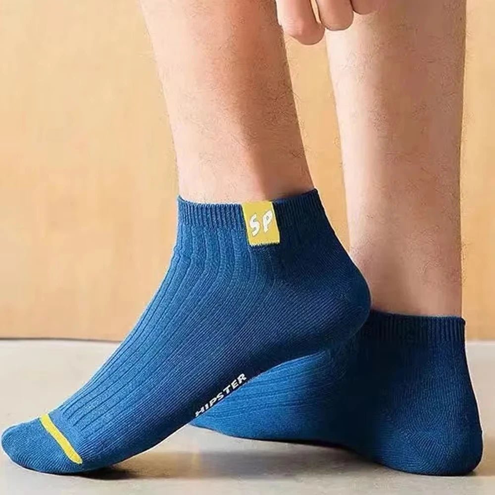 Ensemble de 5 paires de chaussettes de cheville en coton pour hommes, coupe basse, respirantes, douces, confortables, Anti-odeur, absorbant la sueur, chaussettes de Sport pour l'été - FATAONEnsemble de 5 paires de chaussettes de cheville en coton pour hommes, coupe basse, respirantes, douces, confortables, Anti-odeur, absorbant la sueur, chaussettes de Sport pour l'étéMode HommeFATAON