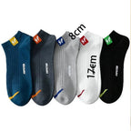 Ensemble de 5 paires de chaussettes de cheville en coton pour hommes, coupe basse, respirantes, douces, confortables, Anti-odeur, absorbant la sueur, chaussettes de Sport pour l'été - FATAONEnsemble de 5 paires de chaussettes de cheville en coton pour hommes, coupe basse, respirantes, douces, confortables, Anti-odeur, absorbant la sueur, chaussettes de Sport pour l'étéMode HommeFATAON