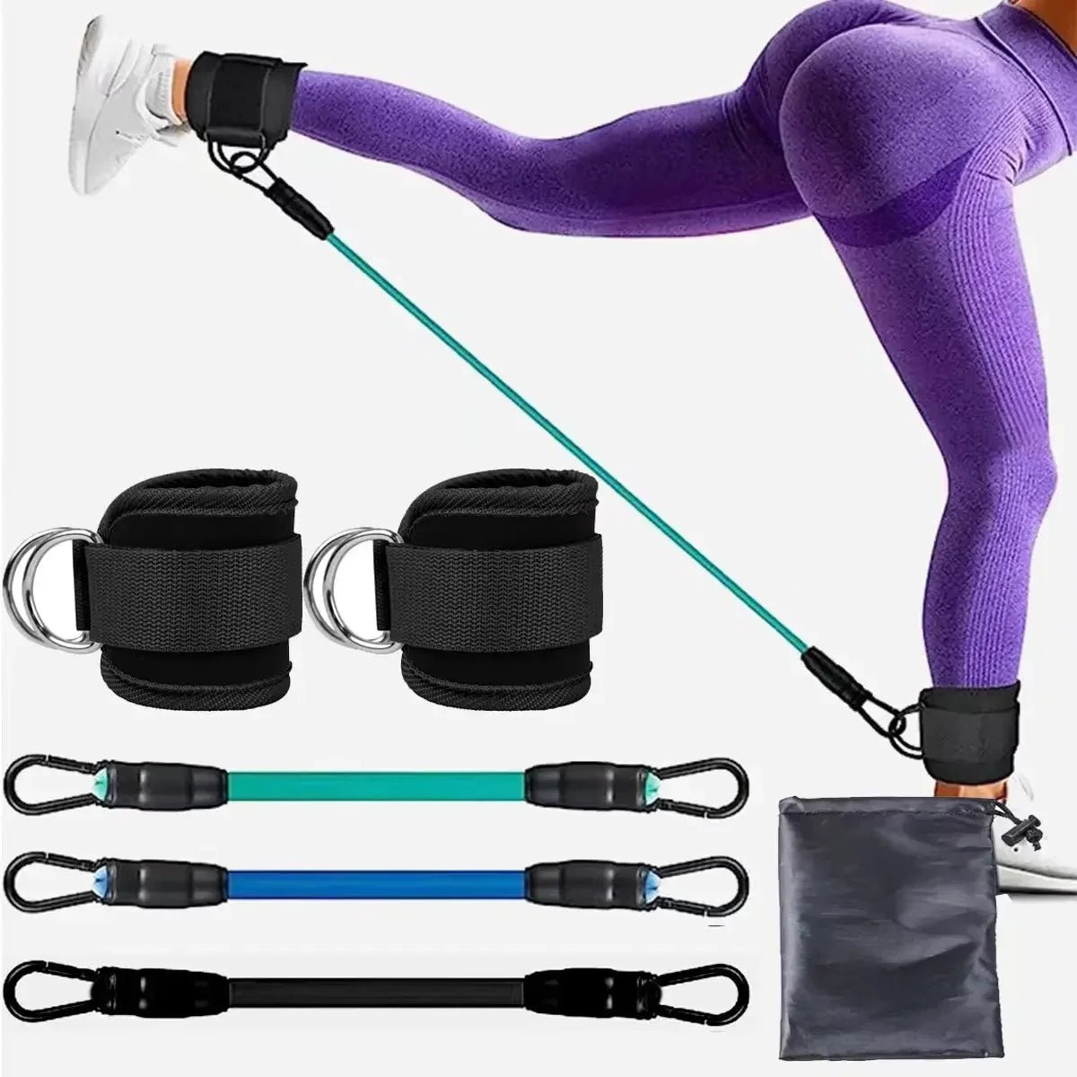 Ensemble de bandes de résistance avec sangles de cheville, équipement d'entraînement de fitness, poids de cheville, bande élastique de yoga pour la gym, homme et femme - FATAONEnsemble de bandes de résistance avec sangles de cheville, équipement d'entraînement de fitness, poids de cheville, bande élastique de yoga pour la gym, homme et femmeFitness & SportFATAON