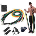Ensemble de bandes de résistance TPE 11 pièces, bandes de fitness, cordes de traction, bandes d'entraînement élastiques avec ancre de porte, poignées, sac de transport, sangles pour jambes et chevilles - FATAONEnsemble de bandes de résistance TPE 11 pièces, bandes de fitness, cordes de traction, bandes d'entraînement élastiques avec ancre de porte, poignées, sac de transport, sangles pour jambes et chevillesFitness & SportFATAON