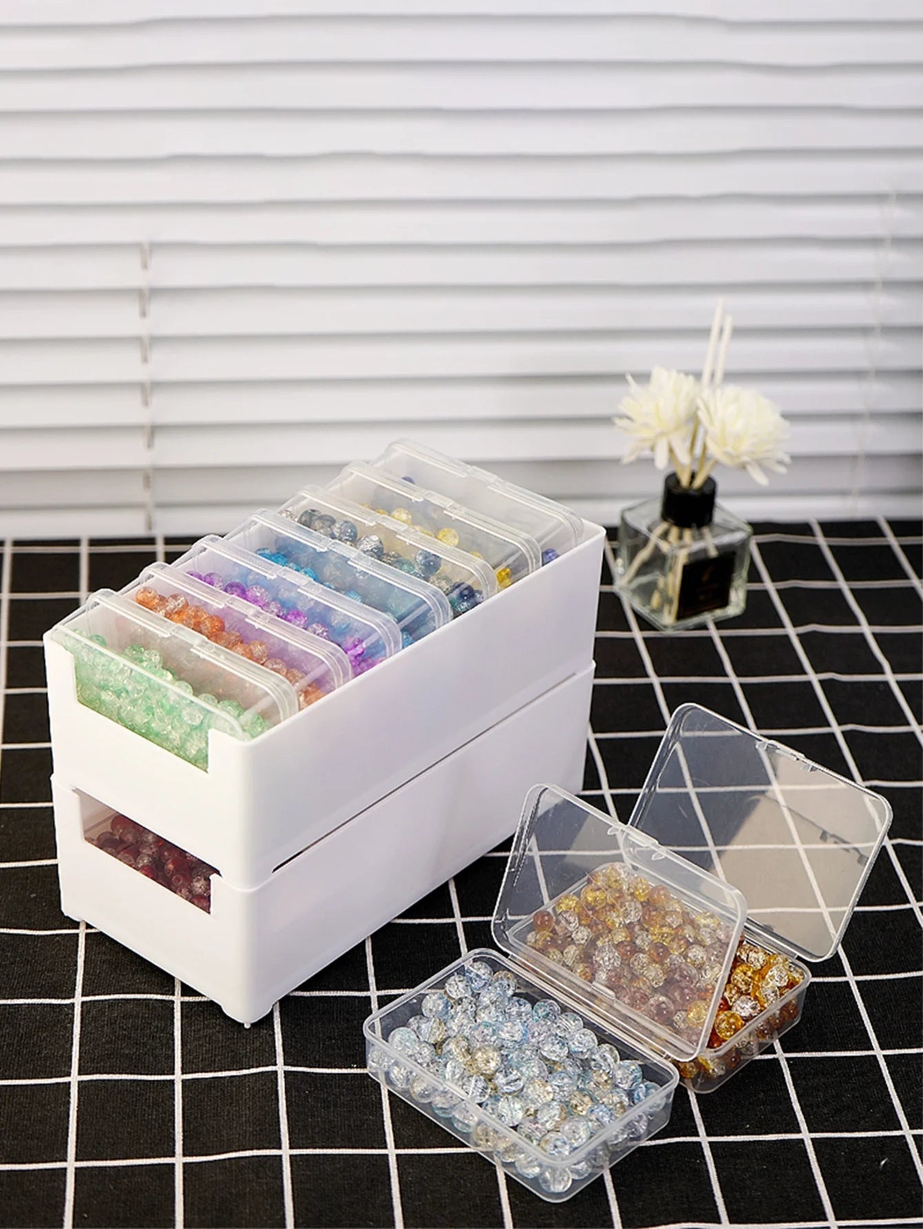 Ensemble de boîtes de rangement de câbles avec 7 boîtes de rangement transparentes, gestion de câbles de bureau polyvalente, organisateur de chargeur, rangement de bijoux - FATAONEnsemble de boîtes de rangement de câbles avec 7 boîtes de rangement transparentes, gestion de câbles de bureau polyvalente, organisateur de chargeur, rangement de bijouxSolutions MaisonFATAON