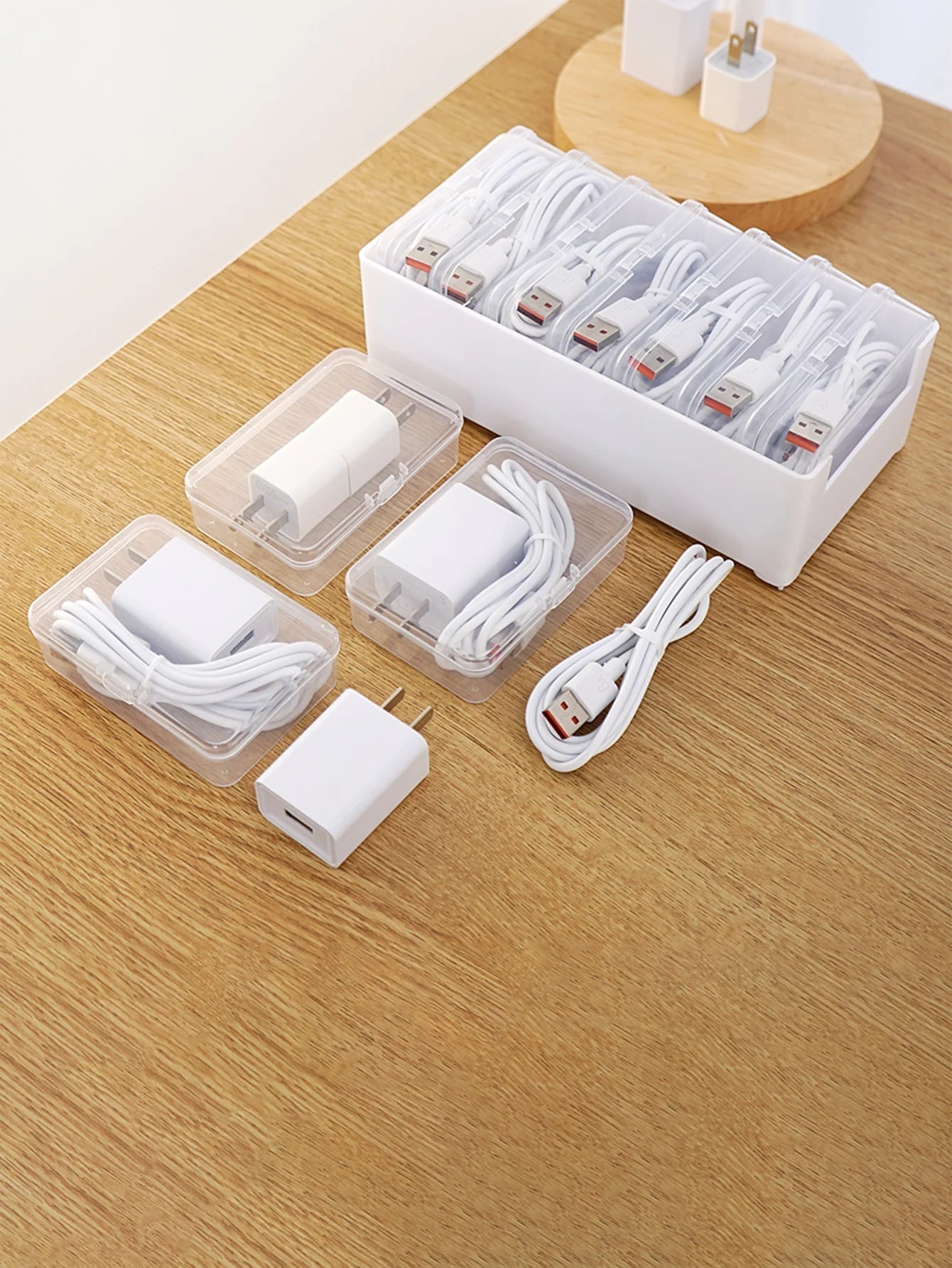 Ensemble de boîtes de rangement de câbles avec 7 boîtes de rangement transparentes, gestion de câbles de bureau polyvalente, organisateur de chargeur, rangement de bijoux - FATAONEnsemble de boîtes de rangement de câbles avec 7 boîtes de rangement transparentes, gestion de câbles de bureau polyvalente, organisateur de chargeur, rangement de bijouxSolutions MaisonFATAON