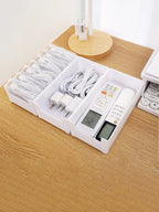 Ensemble de boîtes de rangement de câbles avec 7 boîtes de rangement transparentes, gestion de câbles de bureau polyvalente, organisateur de chargeur, rangement de bijoux - FATAONEnsemble de boîtes de rangement de câbles avec 7 boîtes de rangement transparentes, gestion de câbles de bureau polyvalente, organisateur de chargeur, rangement de bijouxSolutions MaisonFATAON