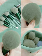 Ensemble de pinceaux de maquillage doux pour femmes, fard à barrage, fond de teint, pinceau cosmétique, fard à joues, beauté, sac à outils de maquillage, 13 pièces - FATAONEnsemble de pinceaux de maquillage doux pour femmes, fard à barrage, fond de teint, pinceau cosmétique, fard à joues, beauté, sac à outils de maquillage, 13 piècesBeauté femmeFATAON