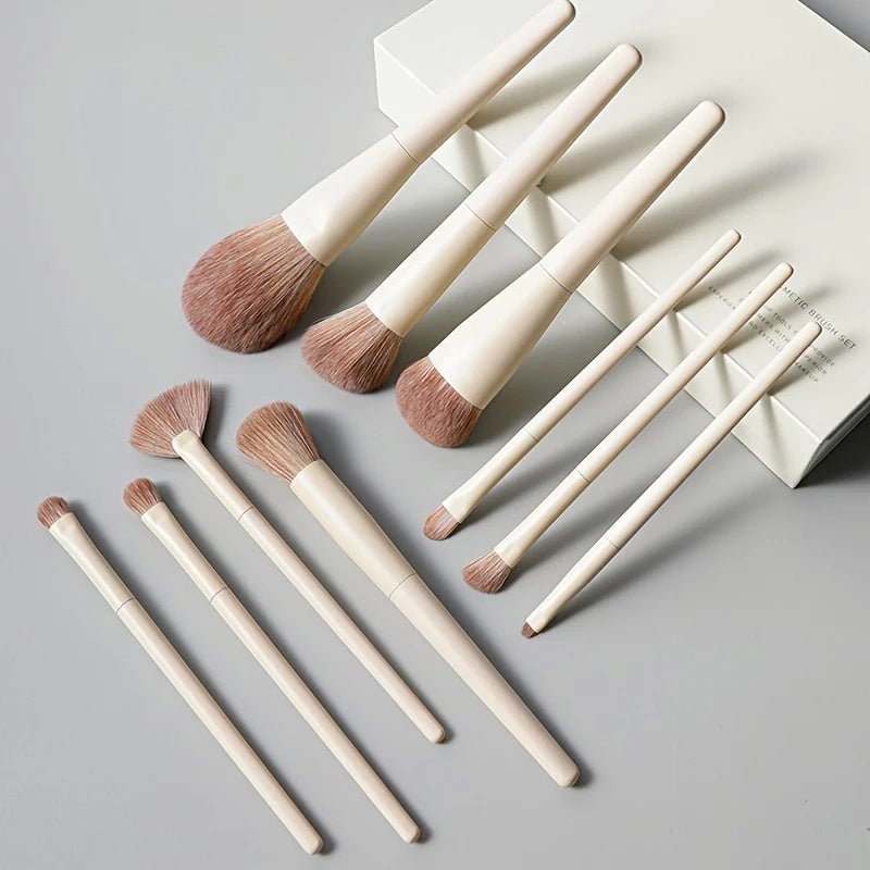 Ensemble de pinceaux de maquillage doux pour femmes, fard à barrage, fond de teint, pinceau cosmétique, fard à joues, beauté, sac à outils de maquillage, 13 pièces - FATAONEnsemble de pinceaux de maquillage doux pour femmes, fard à barrage, fond de teint, pinceau cosmétique, fard à joues, beauté, sac à outils de maquillage, 13 piècesBeauté femmeFATAON