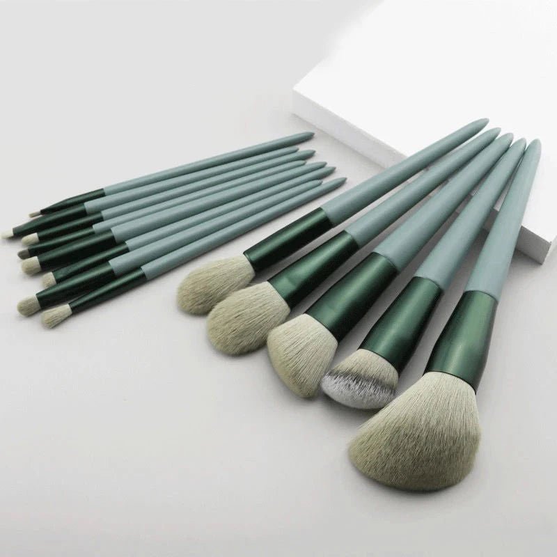 Ensemble de pinceaux de maquillage doux pour femmes, fard à barrage, fond de teint, pinceau cosmétique, fard à joues, beauté, sac à outils de maquillage, 13 pièces - FATAONEnsemble de pinceaux de maquillage doux pour femmes, fard à barrage, fond de teint, pinceau cosmétique, fard à joues, beauté, sac à outils de maquillage, 13 piècesBeauté femmeFATAON