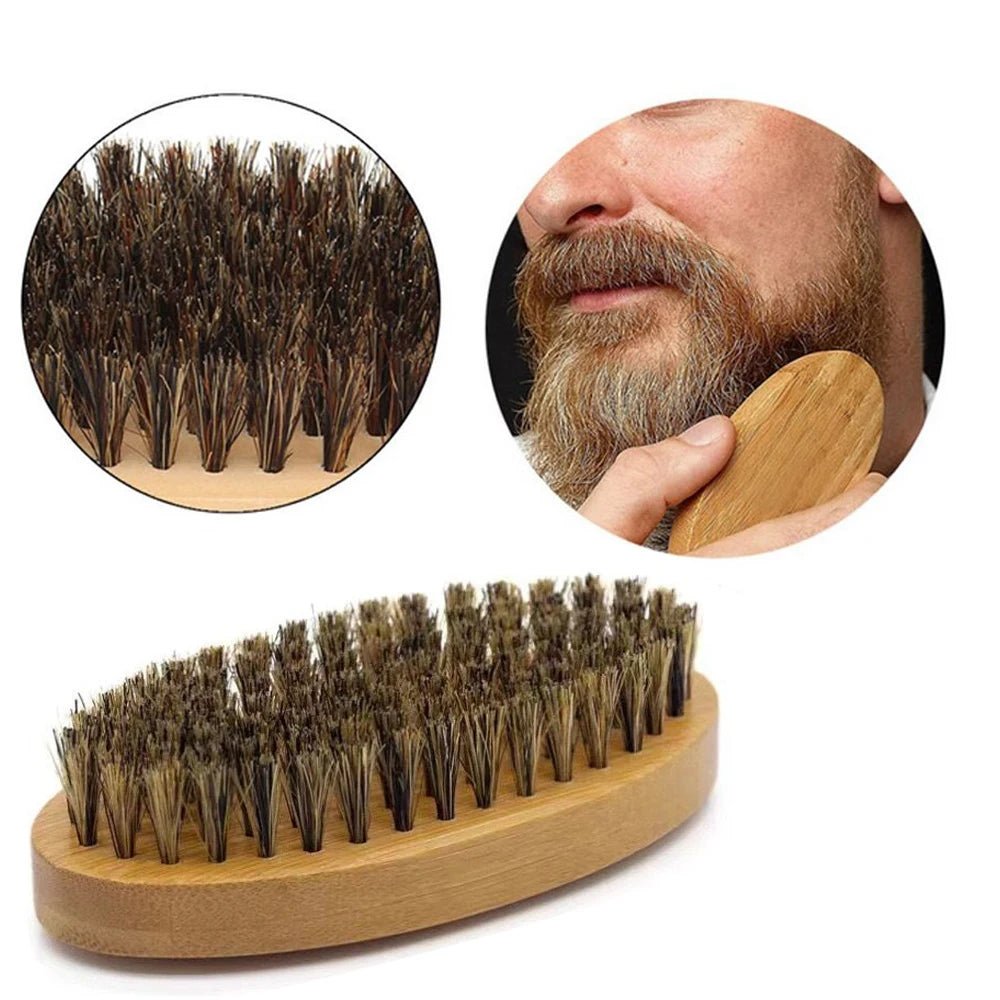 Ensemble de pinceaux de rasage portables pour hommes, poils de sanglier, barbier, brosse à barbe naturelle, peigne, ciseaux pour livres qualifiée aux, outil de coiffage - FATAONEnsemble de pinceaux de rasage portables pour hommes, poils de sanglier, barbier, brosse à barbe naturelle, peigne, ciseaux pour livres qualifiée aux, outil de coiffageBeauté HommeFATAON