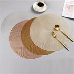 Ensemble de sets de table ronds de 15 pouces, lavables, faciles à nettoyer, essuyables, antidérapants, résistants à la chaleur, pour table à manger, pour fête de mariage - FATAONEnsemble de sets de table ronds de 15 pouces, lavables, faciles à nettoyer, essuyables, antidérapants, résistants à la chaleur, pour table à manger, pour fête de mariageSolutions MaisonFATAON