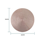 Ensemble de sets de table ronds de 15 pouces, lavables, faciles à nettoyer, essuyables, antidérapants, résistants à la chaleur, pour table à manger, pour fête de mariage - FATAONEnsemble de sets de table ronds de 15 pouces, lavables, faciles à nettoyer, essuyables, antidérapants, résistants à la chaleur, pour table à manger, pour fête de mariageSolutions MaisonFATAON