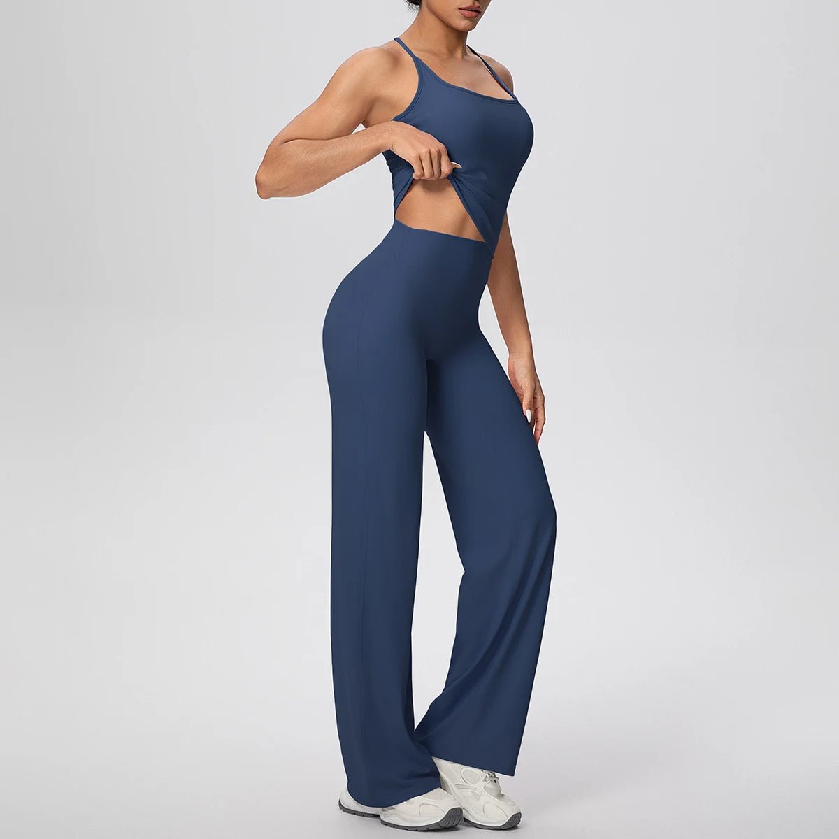 Ensemble de sport et Yoga pour femmes, 2 pièces, couleur unie, Slim, décontracté, gilet en forme de I avec coussinet de poitrine, séchage rapide, taille haute, pleine longueur - FATAONEnsemble de sport et Yoga pour femmes, 2 pièces, couleur unie, Slim, décontracté, gilet en forme de I avec coussinet de poitrine, séchage rapide, taille haute, pleine longueurMode FemmeFATAON
