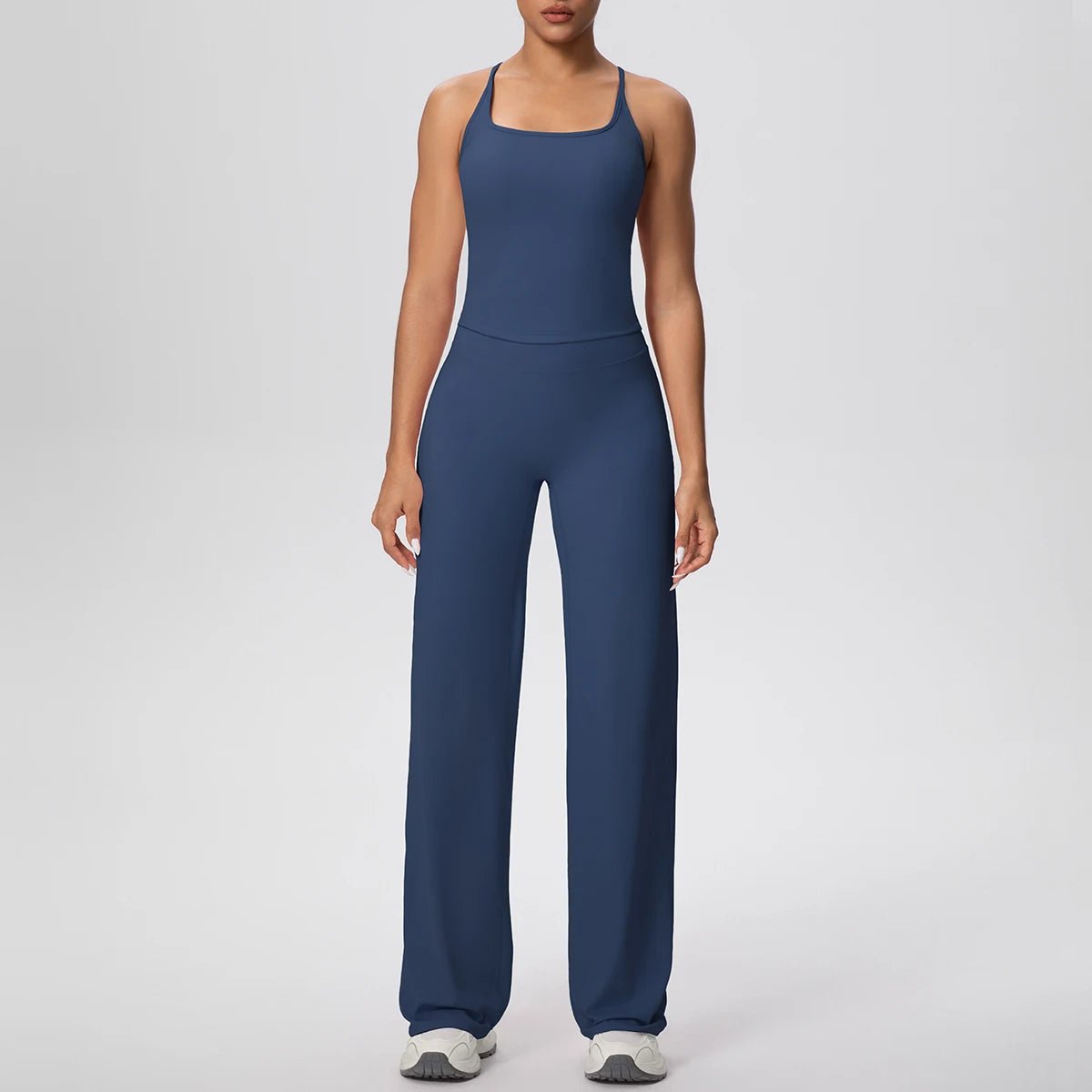 Ensemble de sport et Yoga pour femmes, 2 pièces, couleur unie, Slim, décontracté, gilet en forme de I avec coussinet de poitrine, séchage rapide, taille haute, pleine longueur - FATAONEnsemble de sport et Yoga pour femmes, 2 pièces, couleur unie, Slim, décontracté, gilet en forme de I avec coussinet de poitrine, séchage rapide, taille haute, pleine longueurMode FemmeFATAON