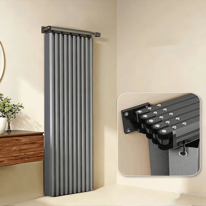 Ensemble de tringles à rideaux de douche pliables, cloison de salle de bain Invisible, étanche, haut de gamme, séparation sèche et humide, Protection des yeux incluse - FATAONEnsemble de tringles à rideaux de douche pliables, cloison de salle de bain Invisible, étanche, haut de gamme, séparation sèche et humide, Protection des yeux incluseSolutions MaisonFATAON