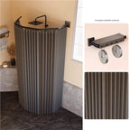 Ensemble de tringles à rideaux de douche pliables, cloison de salle de bain Invisible, étanche, haut de gamme, séparation sèche et humide, Protection des yeux incluse - FATAONEnsemble de tringles à rideaux de douche pliables, cloison de salle de bain Invisible, étanche, haut de gamme, séparation sèche et humide, Protection des yeux incluseSolutions MaisonFATAON