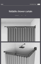 Ensemble de tringles à rideaux de douche pliables, cloison de salle de bain Invisible, étanche, haut de gamme, séparation sèche et humide, Protection des yeux incluse - FATAONEnsemble de tringles à rideaux de douche pliables, cloison de salle de bain Invisible, étanche, haut de gamme, séparation sèche et humide, Protection des yeux incluseSolutions MaisonFATAON