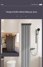 Ensemble de tringles à rideaux de douche pliables, cloison de salle de bain Invisible, étanche, haut de gamme, séparation sèche et humide, Protection des yeux incluse - FATAONEnsemble de tringles à rideaux de douche pliables, cloison de salle de bain Invisible, étanche, haut de gamme, séparation sèche et humide, Protection des yeux incluseSolutions MaisonFATAON