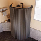 Ensemble de tringles à rideaux de douche pliables, cloison de salle de bain Invisible, étanche, haut de gamme, séparation sèche et humide, Protection des yeux incluse - FATAONEnsemble de tringles à rideaux de douche pliables, cloison de salle de bain Invisible, étanche, haut de gamme, séparation sèche et humide, Protection des yeux incluseSolutions MaisonFATAON