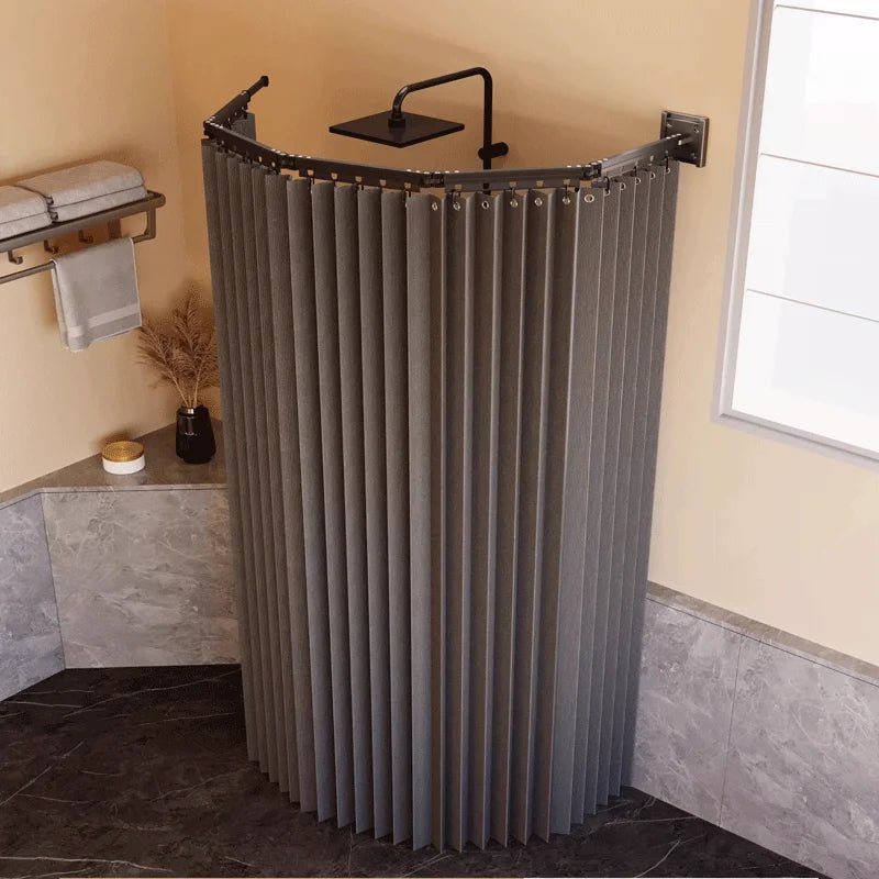 Ensemble de tringles à rideaux de douche pliables, cloison de salle de bain Invisible, étanche, haut de gamme, séparation sèche et humide, Protection des yeux incluse - FATAONEnsemble de tringles à rideaux de douche pliables, cloison de salle de bain Invisible, étanche, haut de gamme, séparation sèche et humide, Protection des yeux incluseSolutions MaisonFATAON