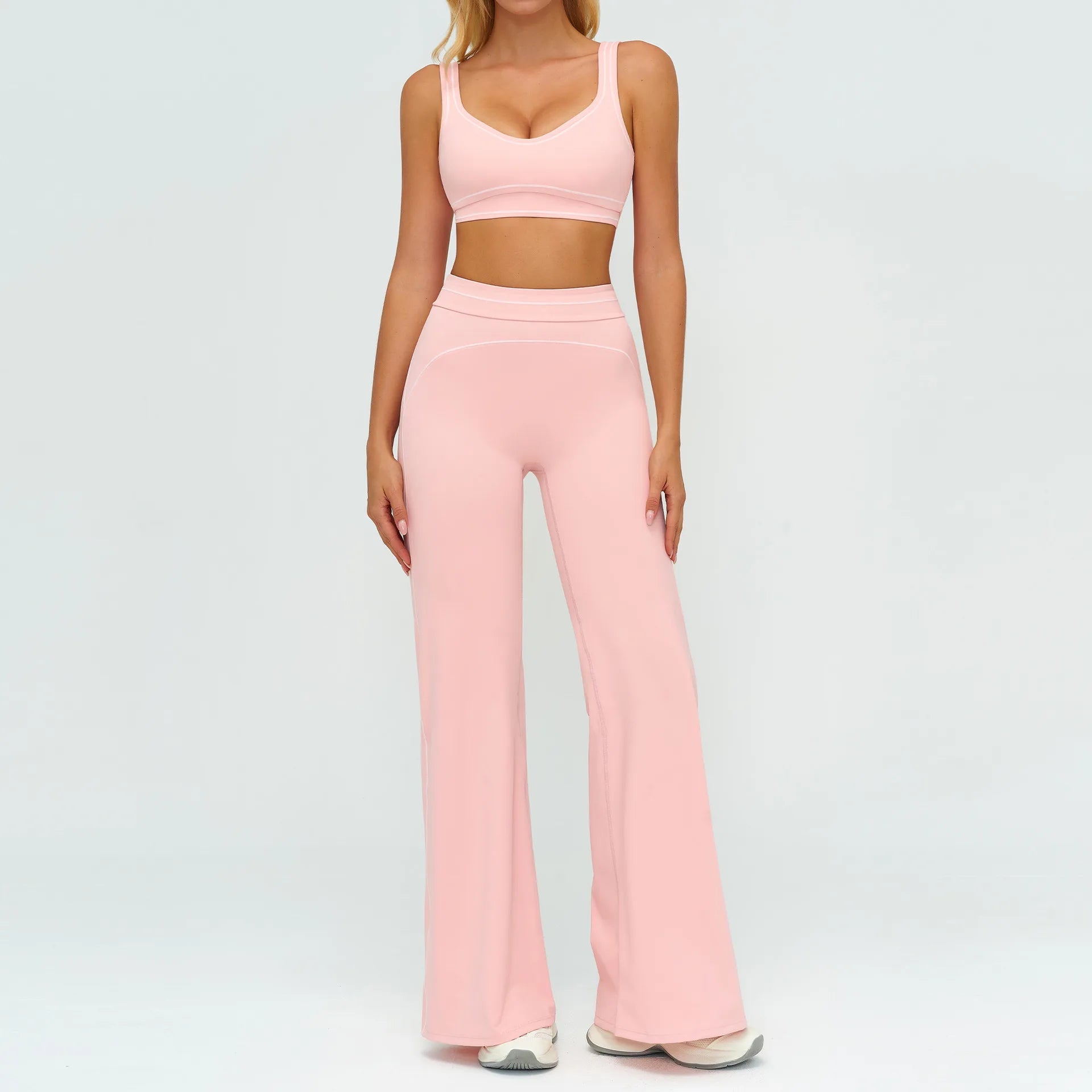 Ensemble de yoga 2 pièces pour femme, tenue de sport, vêtements de gym, ensemble soutien-gorge de sport et pantalon de course, vêtements de yoga et de sport pour femme - FATAONEnsemble de yoga 2 pièces pour femme, tenue de sport, vêtements de gym, ensemble soutien-gorge de sport et pantalon de course, vêtements de yoga et de sport pour femmeMode FemmeFATAON