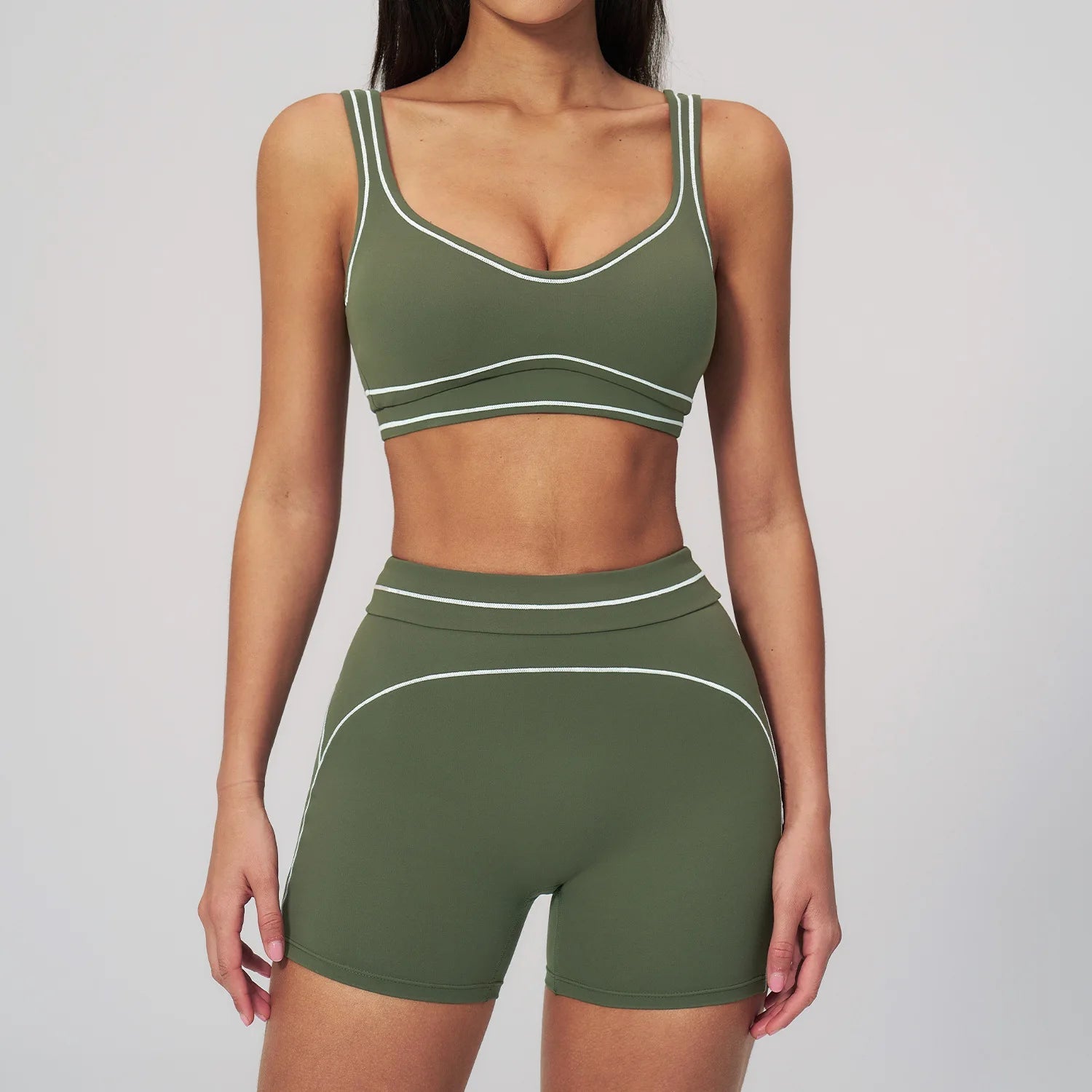 Ensemble de yoga 2 pièces pour femme, tenue de sport, vêtements de gym, ensemble soutien-gorge de sport et pantalon de course, vêtements de yoga et de sport pour femme - FATAONEnsemble de yoga 2 pièces pour femme, tenue de sport, vêtements de gym, ensemble soutien-gorge de sport et pantalon de course, vêtements de yoga et de sport pour femmeMode FemmeFATAON