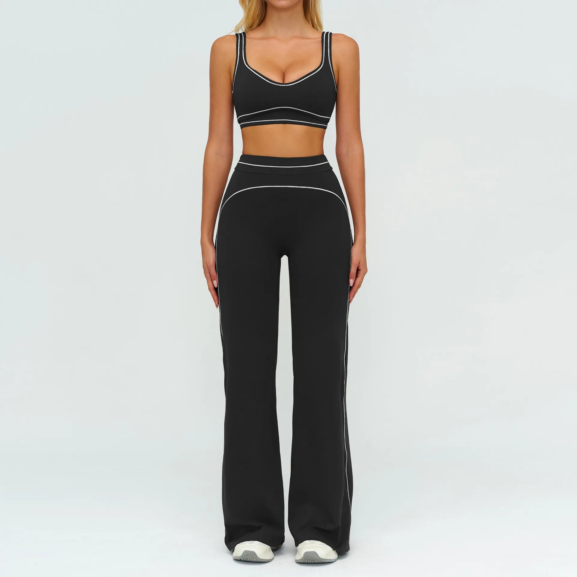 Ensemble de yoga 2 pièces pour femme, tenue de sport, vêtements de gym, ensemble soutien-gorge de sport et pantalon de course, vêtements de yoga et de sport pour femme - FATAONEnsemble de yoga 2 pièces pour femme, tenue de sport, vêtements de gym, ensemble soutien-gorge de sport et pantalon de course, vêtements de yoga et de sport pour femmeMode FemmeFATAON