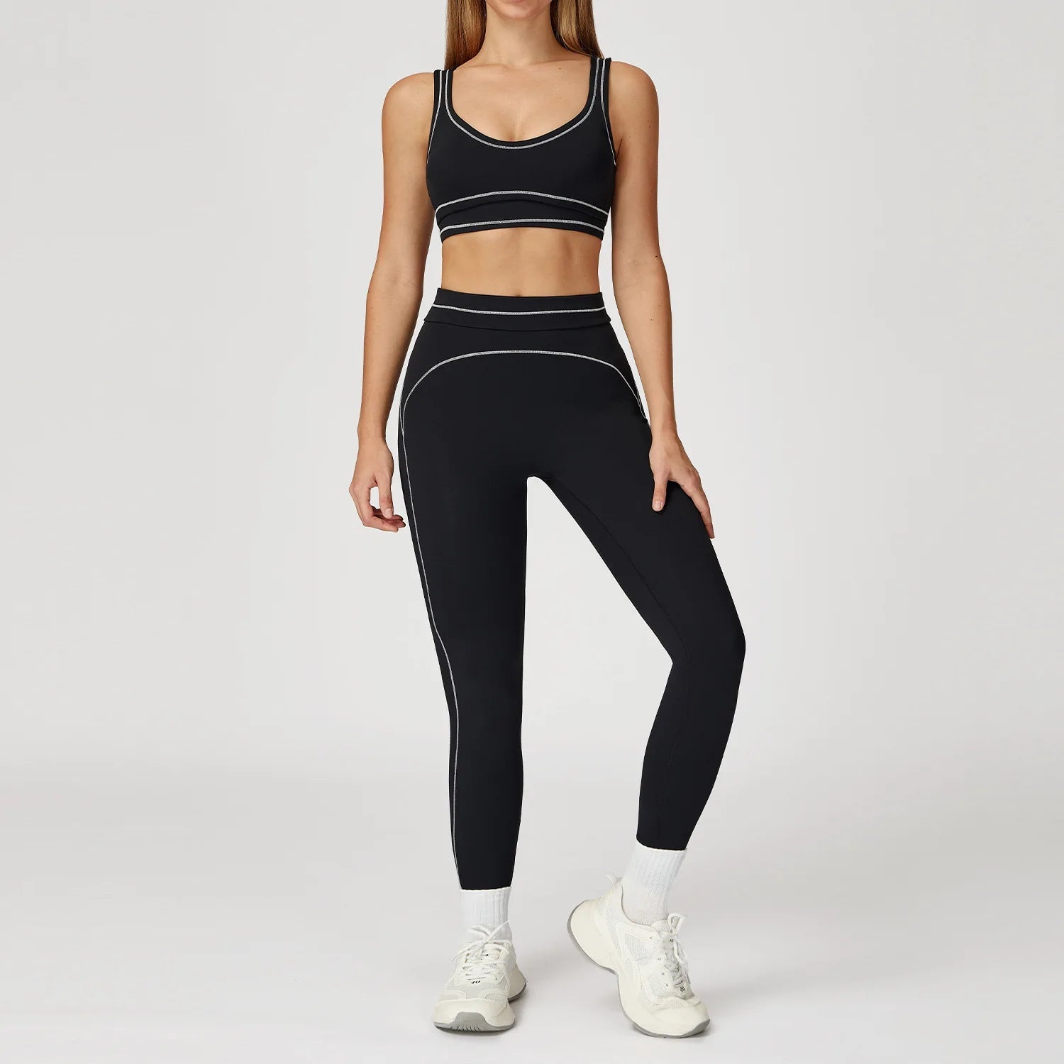 Ensemble de yoga 2 pièces pour femme, tenue de sport, vêtements de gym, ensemble soutien-gorge de sport et pantalon de course, vêtements de yoga et de sport pour femme - FATAONEnsemble de yoga 2 pièces pour femme, tenue de sport, vêtements de gym, ensemble soutien-gorge de sport et pantalon de course, vêtements de yoga et de sport pour femmeMode FemmeFATAON