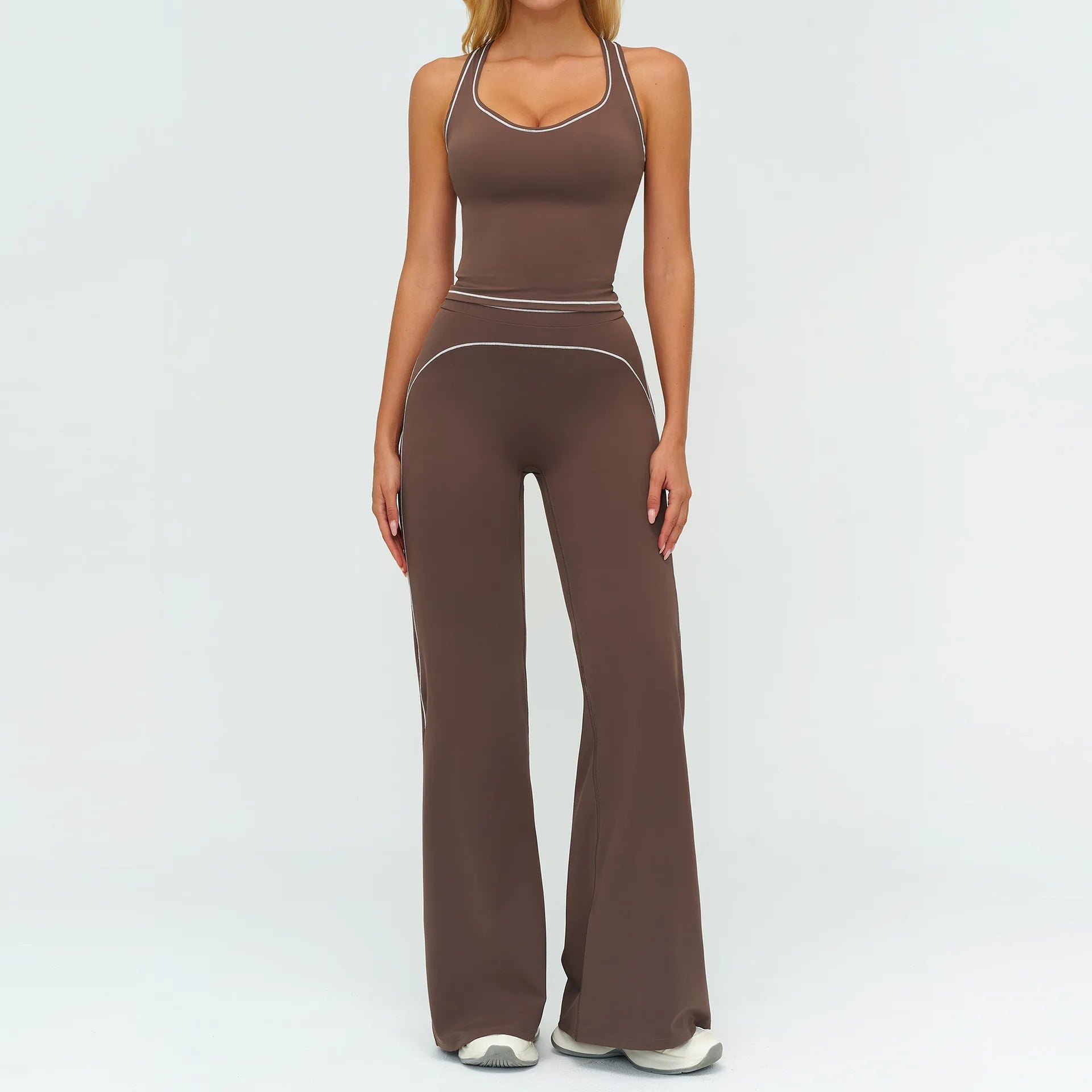 Ensemble de yoga 2 pièces pour femme, tenue de sport, vêtements de gym, ensemble soutien-gorge de sport et pantalon de course, vêtements de yoga et de sport pour femme - FATAONEnsemble de yoga 2 pièces pour femme, tenue de sport, vêtements de gym, ensemble soutien-gorge de sport et pantalon de course, vêtements de yoga et de sport pour femmeMode FemmeFATAON