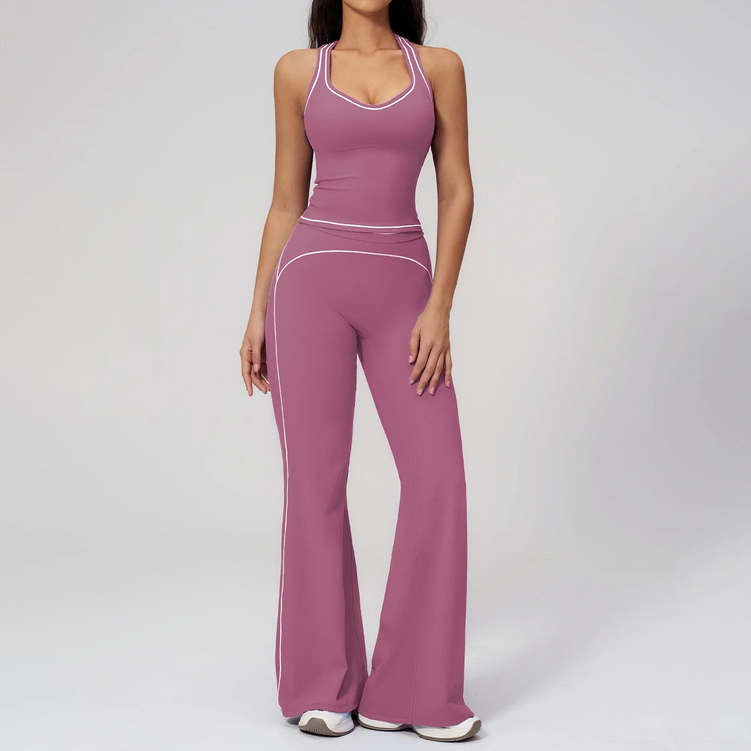 Ensemble de yoga 2 pièces pour femme, tenue de sport, vêtements de gym, ensemble soutien-gorge de sport et pantalon de course, vêtements de yoga et de sport pour femme - FATAONEnsemble de yoga 2 pièces pour femme, tenue de sport, vêtements de gym, ensemble soutien-gorge de sport et pantalon de course, vêtements de yoga et de sport pour femmeMode FemmeFATAON