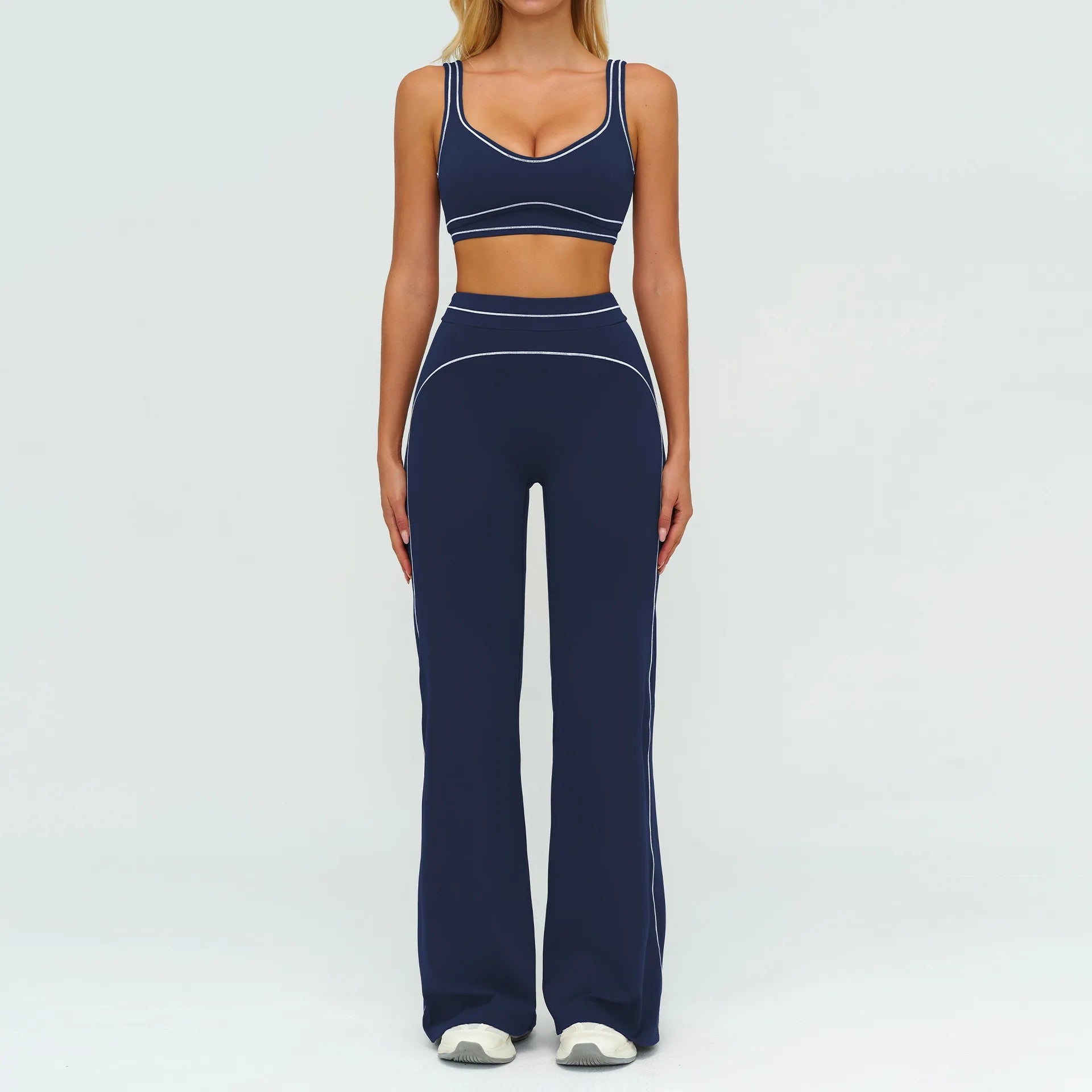 Ensemble de yoga 2 pièces pour femme, tenue de sport, vêtements de gym, ensemble soutien-gorge de sport et pantalon de course, vêtements de yoga et de sport pour femme - FATAONEnsemble de yoga 2 pièces pour femme, tenue de sport, vêtements de gym, ensemble soutien-gorge de sport et pantalon de course, vêtements de yoga et de sport pour femmeMode FemmeFATAON