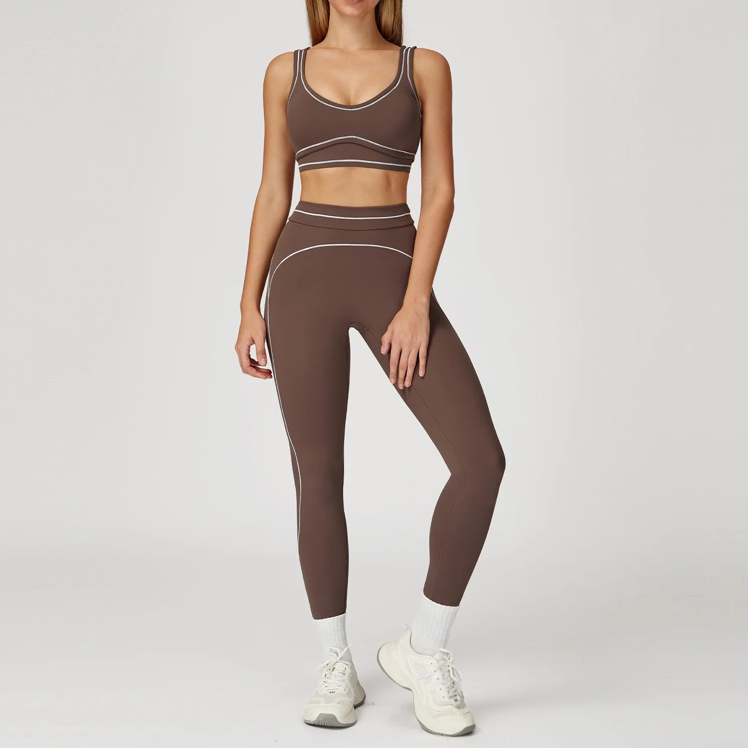 Ensemble de yoga 2 pièces pour femme, tenue de sport, vêtements de gym, ensemble soutien-gorge de sport et pantalon de course, vêtements de yoga et de sport pour femme - FATAONEnsemble de yoga 2 pièces pour femme, tenue de sport, vêtements de gym, ensemble soutien-gorge de sport et pantalon de course, vêtements de yoga et de sport pour femmeMode FemmeFATAON