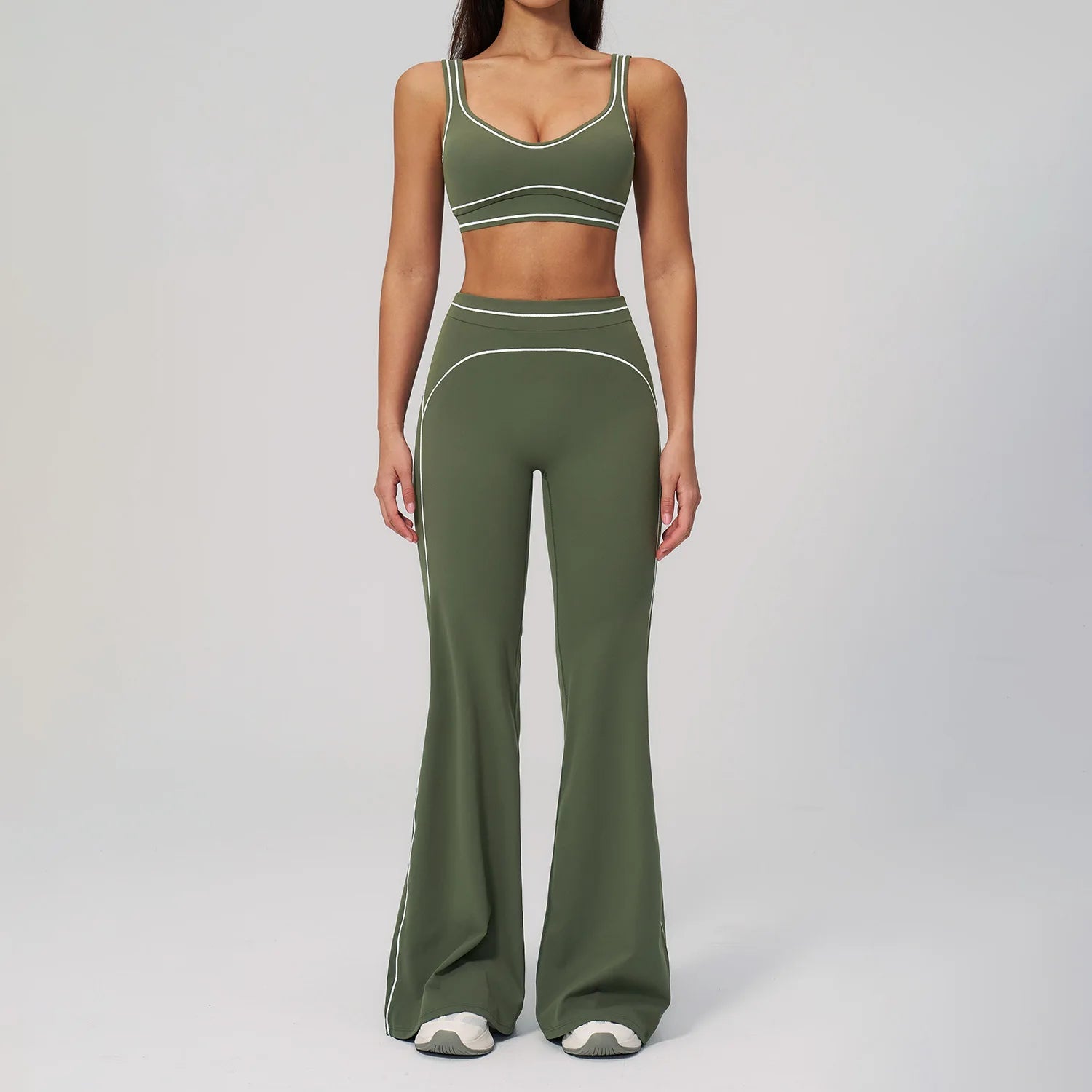 Ensemble de yoga 2 pièces pour femme, tenue de sport, vêtements de gym, ensemble soutien-gorge de sport et pantalon de course, vêtements de yoga et de sport pour femme - FATAONEnsemble de yoga 2 pièces pour femme, tenue de sport, vêtements de gym, ensemble soutien-gorge de sport et pantalon de course, vêtements de yoga et de sport pour femmeMode FemmeFATAON