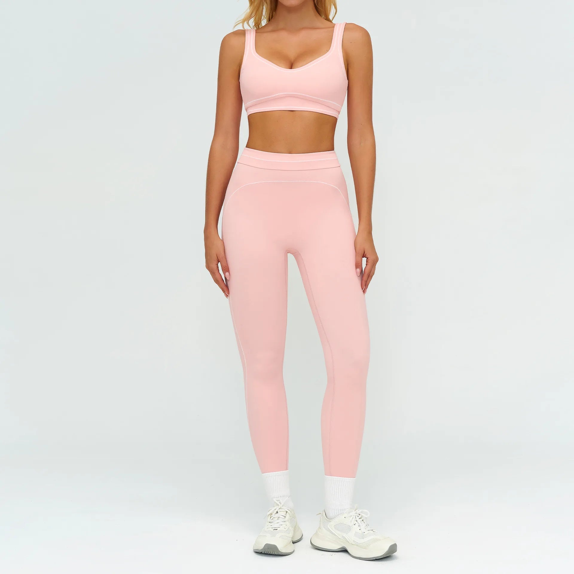 Ensemble de yoga 2 pièces pour femme, tenue de sport, vêtements de gym, ensemble soutien-gorge de sport et pantalon de course, vêtements de yoga et de sport pour femme - FATAONEnsemble de yoga 2 pièces pour femme, tenue de sport, vêtements de gym, ensemble soutien-gorge de sport et pantalon de course, vêtements de yoga et de sport pour femmeMode FemmeFATAON