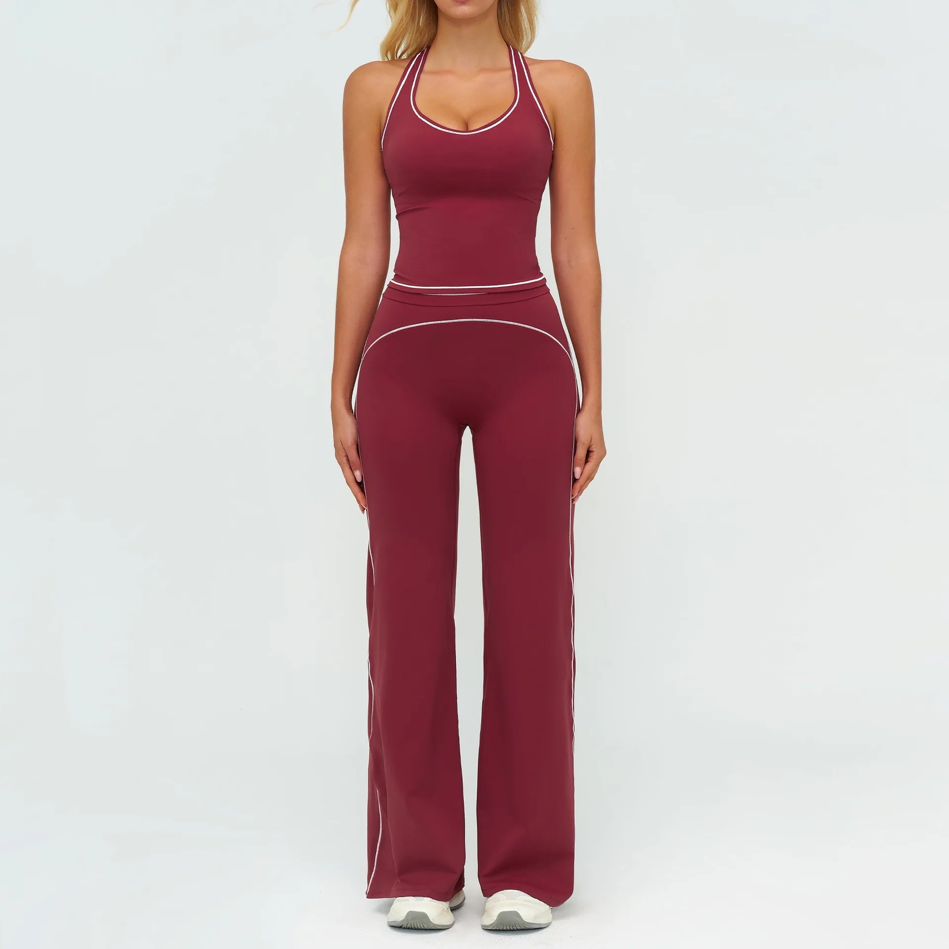 Ensemble de yoga 2 pièces pour femme, tenue de sport, vêtements de gym, ensemble soutien-gorge de sport et pantalon de course, vêtements de yoga et de sport pour femme - FATAONEnsemble de yoga 2 pièces pour femme, tenue de sport, vêtements de gym, ensemble soutien-gorge de sport et pantalon de course, vêtements de yoga et de sport pour femmeMode FemmeFATAON