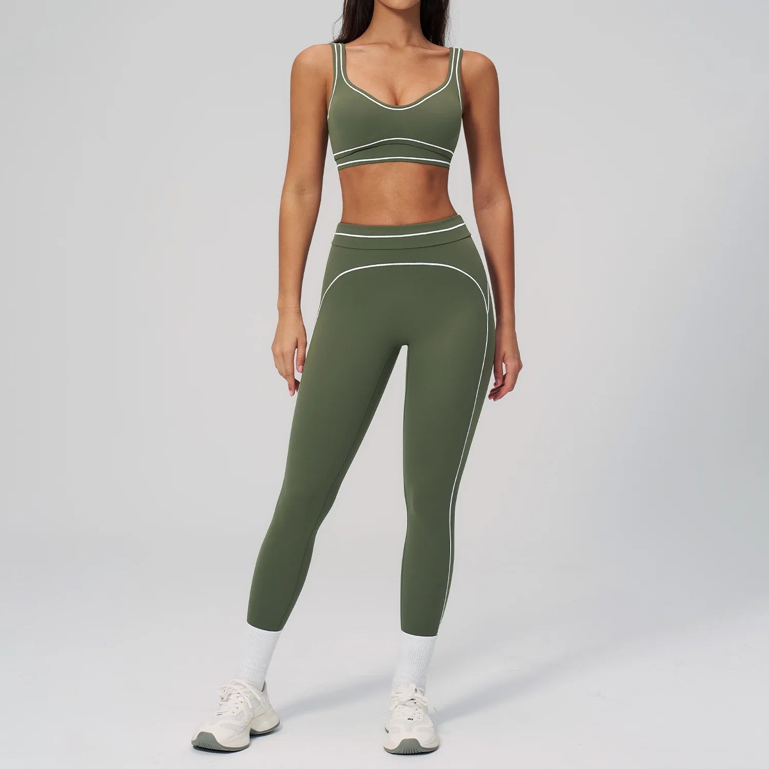 Ensemble de yoga 2 pièces pour femme, tenue de sport, vêtements de gym, ensemble soutien-gorge de sport et pantalon de course, vêtements de yoga et de sport pour femme - FATAONEnsemble de yoga 2 pièces pour femme, tenue de sport, vêtements de gym, ensemble soutien-gorge de sport et pantalon de course, vêtements de yoga et de sport pour femmeMode FemmeFATAON