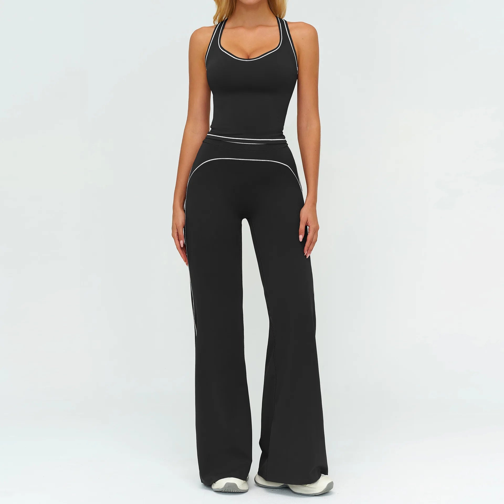 Ensemble de yoga 2 pièces pour femme, tenue de sport, vêtements de gym, ensemble soutien-gorge de sport et pantalon de course, vêtements de yoga et de sport pour femme - FATAONEnsemble de yoga 2 pièces pour femme, tenue de sport, vêtements de gym, ensemble soutien-gorge de sport et pantalon de course, vêtements de yoga et de sport pour femmeMode FemmeFATAON