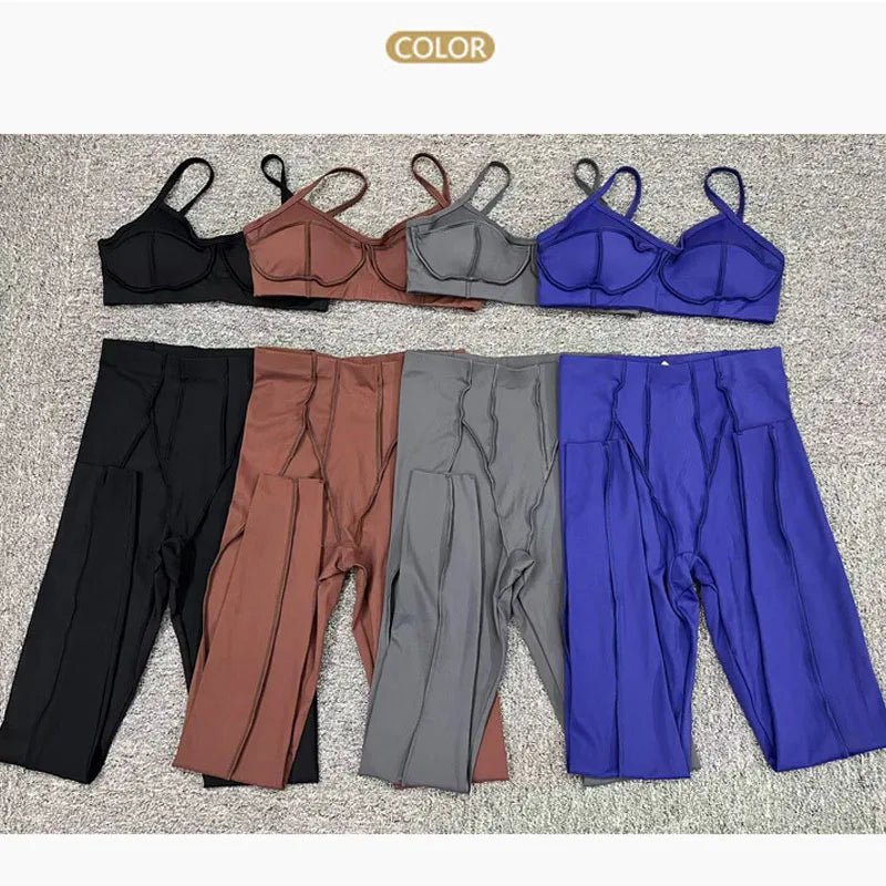 Ensemble de yoga pour femme, survêtement d'entraînement, legging athlétique imbibé, legging push-up de gym, soutien-gorge de fitness, vêtements de sport, vêtements actifs, nouveau - FATAONEnsemble de yoga pour femme, survêtement d'entraînement, legging athlétique imbibé, legging push-up de gym, soutien-gorge de fitness, vêtements de sport, vêtements actifs, nouveauFitness FemmeFATAON