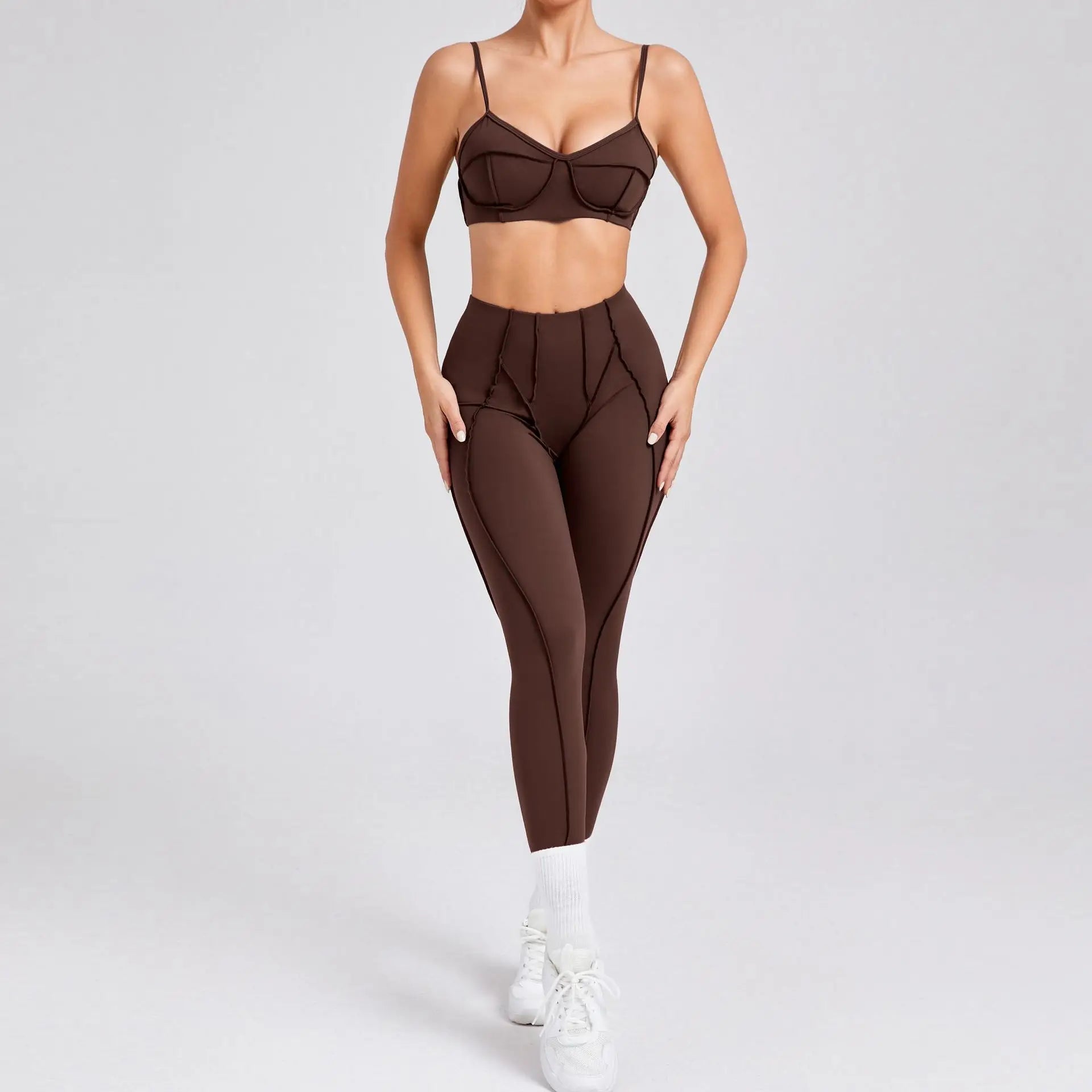 Ensemble de yoga pour femme, survêtement d'entraînement, legging athlétique imbibé, legging push-up de gym, soutien-gorge de fitness, vêtements de sport, vêtements actifs, nouveau - FATAONEnsemble de yoga pour femme, survêtement d'entraînement, legging athlétique imbibé, legging push-up de gym, soutien-gorge de fitness, vêtements de sport, vêtements actifs, nouveauFitness FemmeFATAON