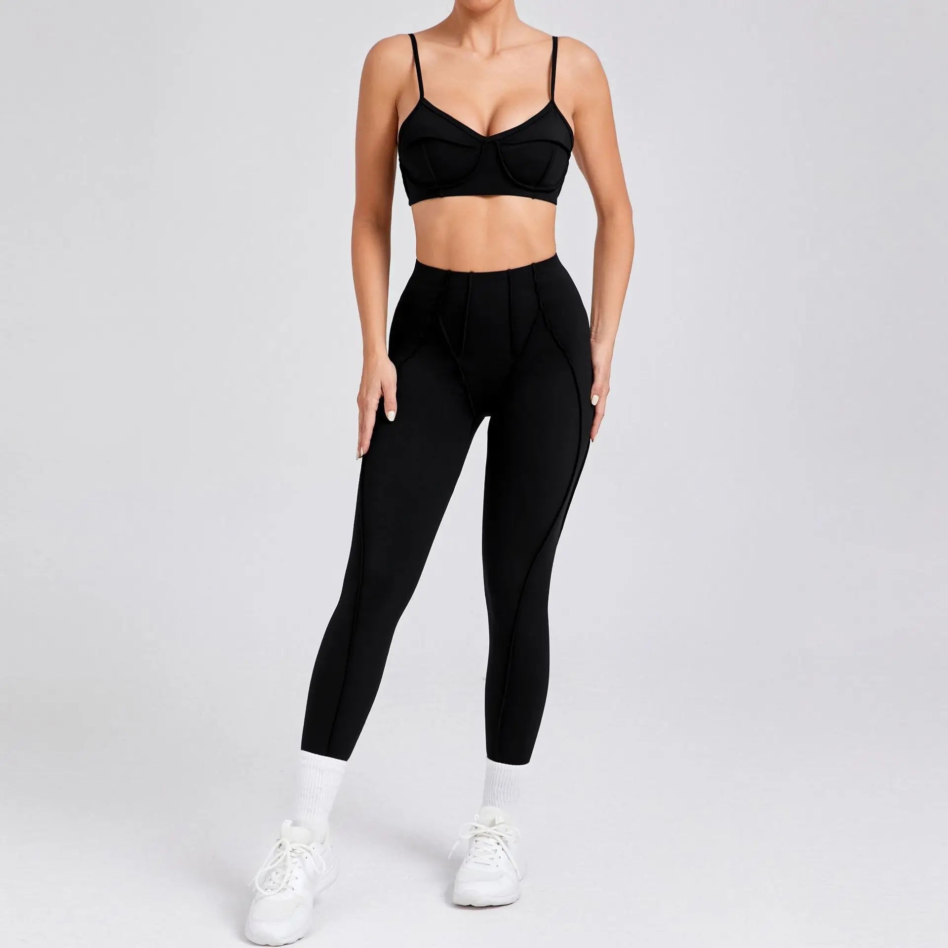 Ensemble de yoga pour femme, survêtement d'entraînement, legging athlétique imbibé, legging push-up de gym, soutien-gorge de fitness, vêtements de sport, vêtements actifs, nouveau - FATAONEnsemble de yoga pour femme, survêtement d'entraînement, legging athlétique imbibé, legging push-up de gym, soutien-gorge de fitness, vêtements de sport, vêtements actifs, nouveauFitness FemmeFATAON