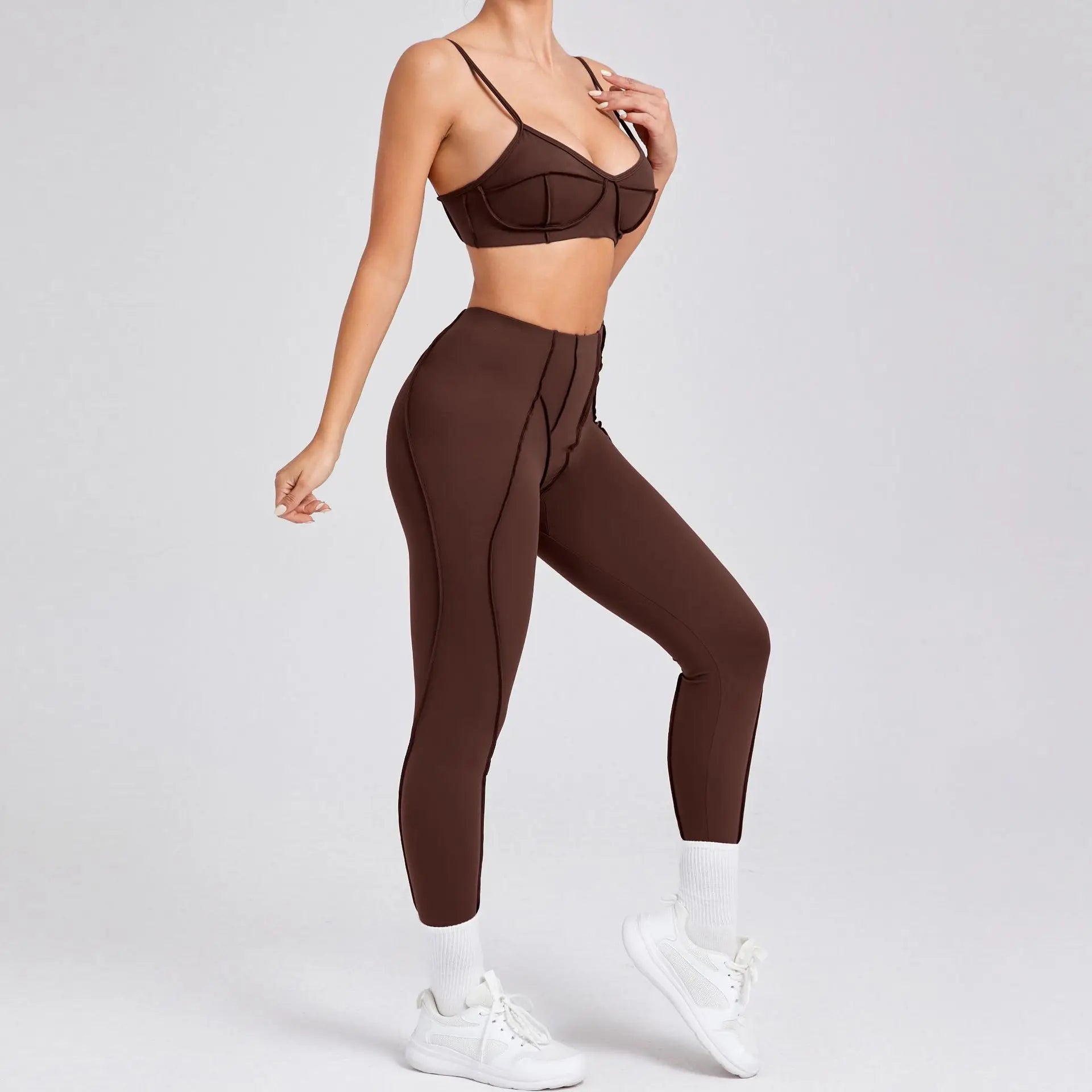 Ensemble de yoga pour femme, survêtement d'entraînement, legging athlétique imbibé, legging push-up de gym, soutien-gorge de fitness, vêtements de sport, vêtements actifs, nouveau - FATAONEnsemble de yoga pour femme, survêtement d'entraînement, legging athlétique imbibé, legging push-up de gym, soutien-gorge de fitness, vêtements de sport, vêtements actifs, nouveauFitness FemmeFATAON
