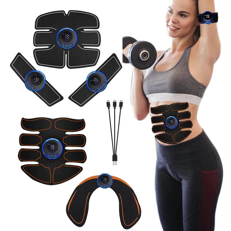 Entraîneur de hanche électrique EMS, stimulateur de muscles abdominaux pour bras, jambes, dos, corps amincissant, perte de poids, gel de remplacement, masseur de fitness - FATAONEntraîneur de hanche électrique EMS, stimulateur de muscles abdominaux pour bras, jambes, dos, corps amincissant, perte de poids, gel de remplacement, masseur de fitnessFitness & SportFATAON