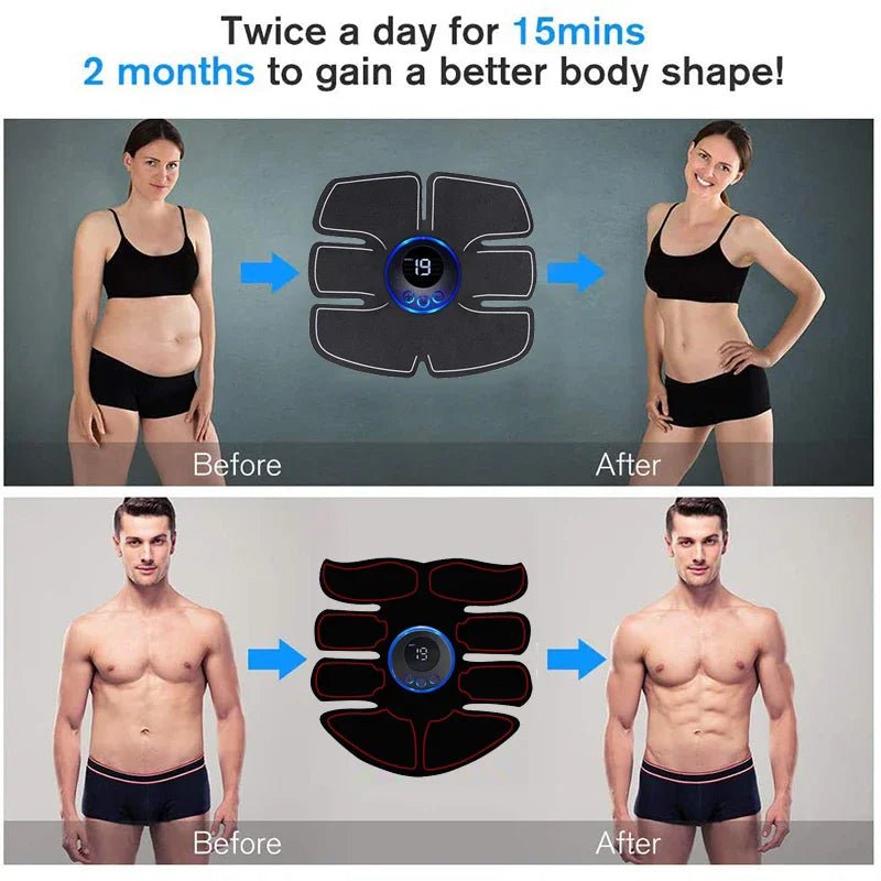 Entraîneur de hanche électrique EMS, stimulateur de muscles abdominaux pour bras, jambes, dos, corps amincissant, perte de poids, gel de remplacement, masseur de fitness - FATAONEntraîneur de hanche électrique EMS, stimulateur de muscles abdominaux pour bras, jambes, dos, corps amincissant, perte de poids, gel de remplacement, masseur de fitnessFitness & SportFATAON