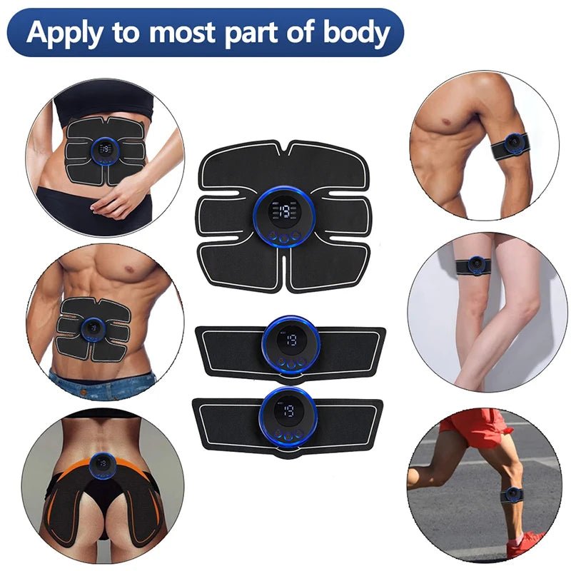 Entraîneur de hanche électrique EMS, stimulateur de muscles abdominaux pour bras, jambes, dos, corps amincissant, perte de poids, gel de remplacement, masseur de fitness - FATAONEntraîneur de hanche électrique EMS, stimulateur de muscles abdominaux pour bras, jambes, dos, corps amincissant, perte de poids, gel de remplacement, masseur de fitnessFitness & SportFATAON