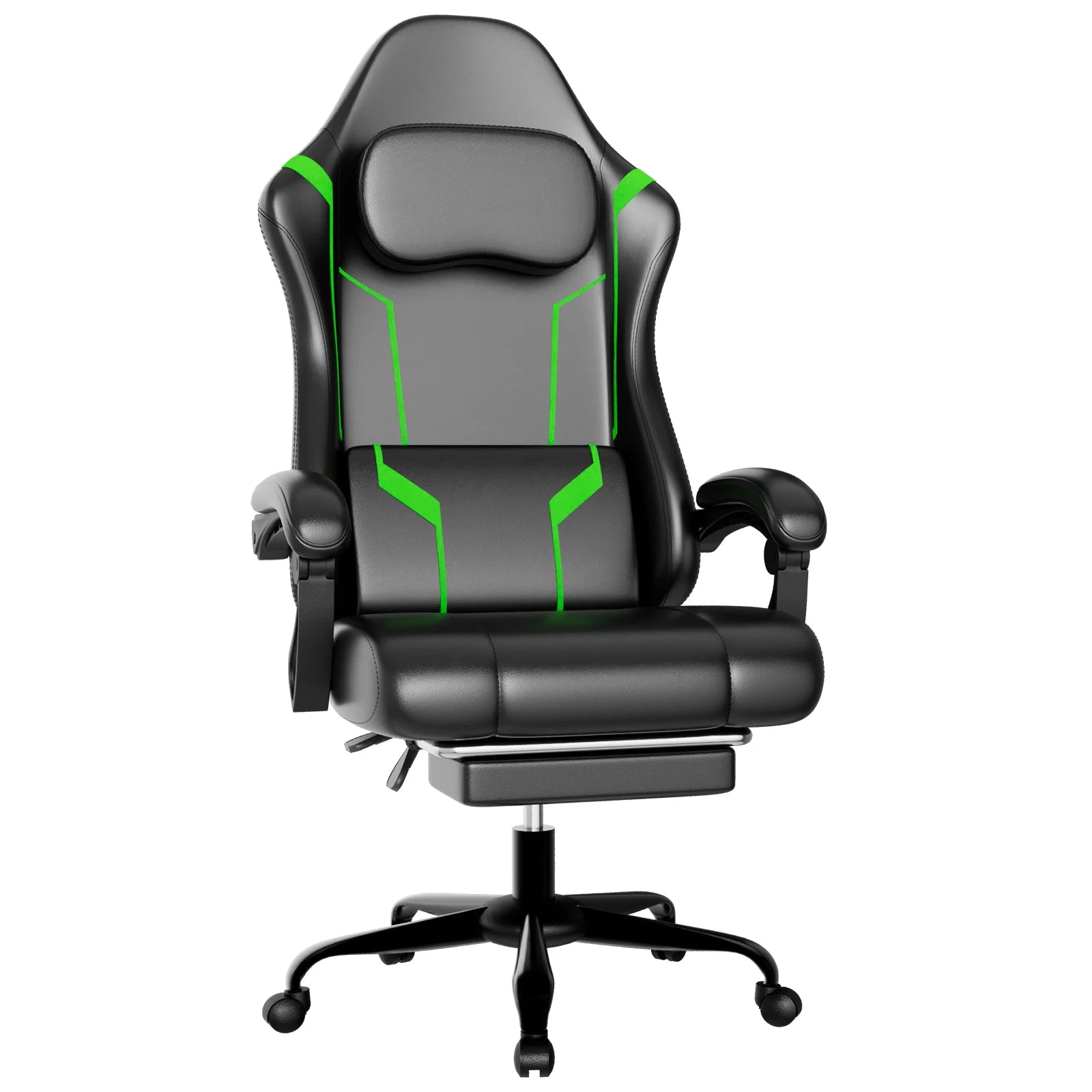 Ergonomic Gaming Chair, Electronic Gaming Chair with Pocket Spring Pad and Footrest, Height Adjustable Computer Chair - Fix & GoErgonomic Gaming Chair, Electronic Gaming Chair with Pocket Spring Pad and Footrest, Height Adjustable Computer ChairFix & Go