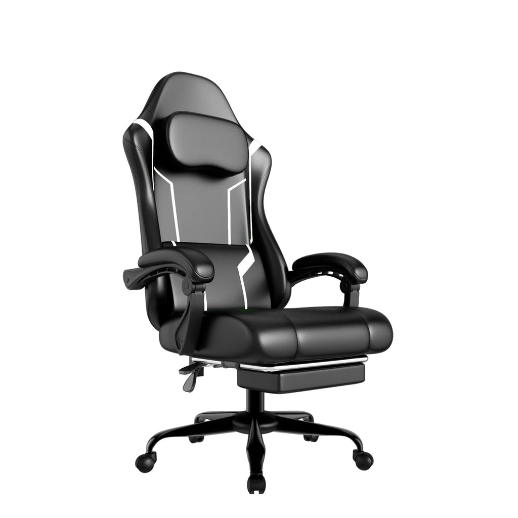 Ergonomic Gaming Chair, Electronic Gaming Chair with Pocket Spring Pad and Footrest, Height Adjustable Computer Chair - Fix & GoErgonomic Gaming Chair, Electronic Gaming Chair with Pocket Spring Pad and Footrest, Height Adjustable Computer ChairFix & Go