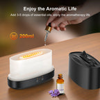 Essential Oil Diffuser, 7 Color Flame Diffuser Humidifier, 200Ml Time Setting for Home, Room, Black - Fix & GoEssential Oil Diffuser, 7 Color Flame Diffuser Humidifier, 200Ml Time Setting for Home, Room, BlackFix & Go