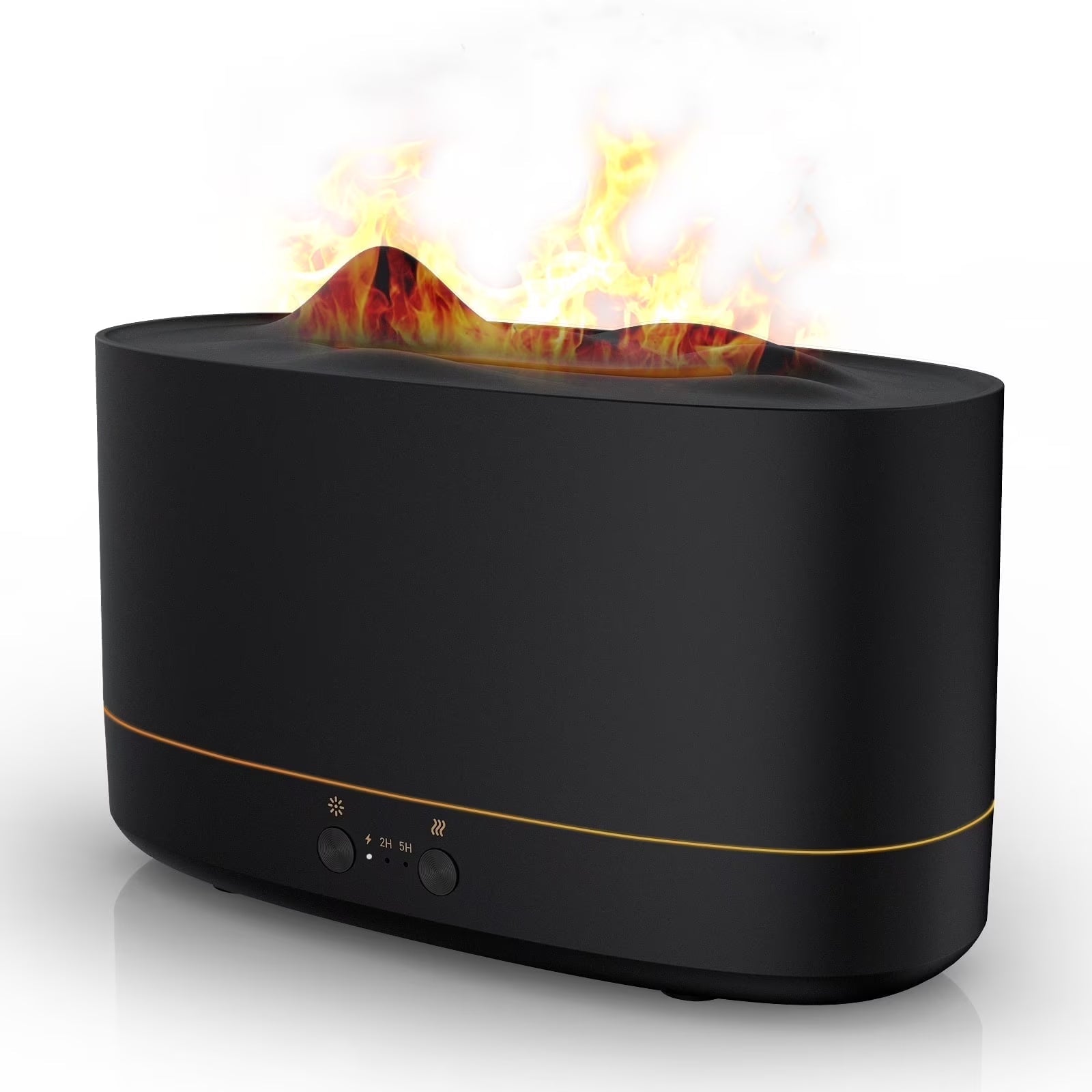 Essential Oil Diffuser, 7 Color Flame Diffuser Humidifier, 200Ml Time Setting for Home, Room, Black - Fix & GoEssential Oil Diffuser, 7 Color Flame Diffuser Humidifier, 200Ml Time Setting for Home, Room, BlackFix & Go