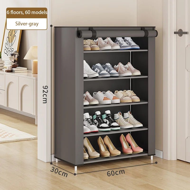 Étagère à chaussures simple avec rangement anti-poussière, armoire à chaussures multi-niveaux, support de rangement pour entrée de dortoir - FATAONÉtagère à chaussures simple avec rangement anti-poussière, armoire à chaussures multi-niveaux, support de rangement pour entrée de dortoirSolutions MaisonFATAON